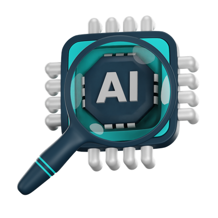 Ai Search  3D Icon