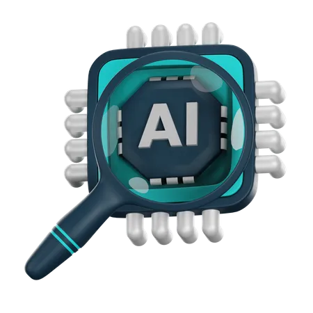 Ai Search  3D Icon