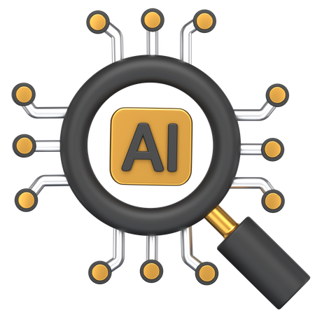 Ai Search  3D Icon