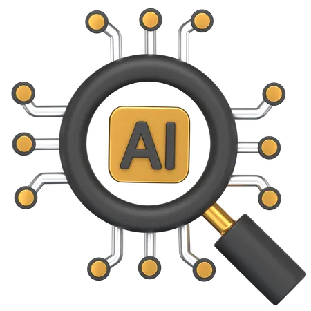 Ai Search  3D Icon