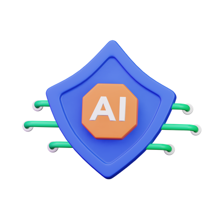 Ai Shield  3D Icon