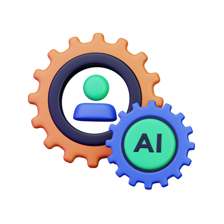 Ai Teamwork  3D Icon