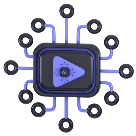 Ai Video Generator  3D Icon