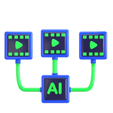 Ai Video Generator  3D Icon