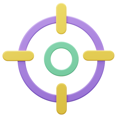 Aim Target  3D Icon