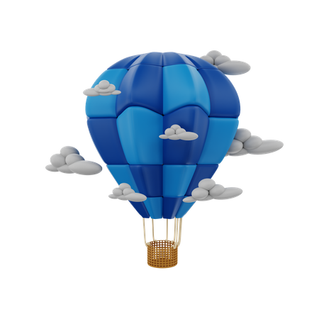 Air Balloon  3D Icon