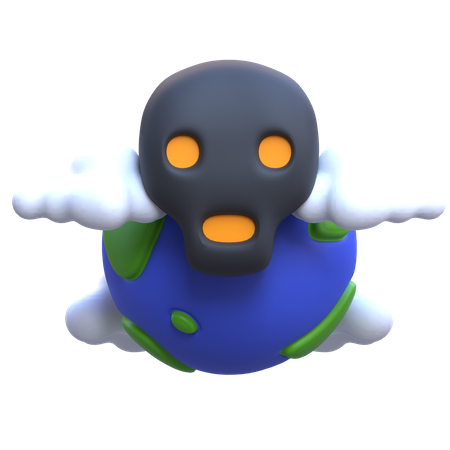 Air Pollution  3D Icon