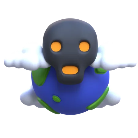 Air Pollution  3D Icon