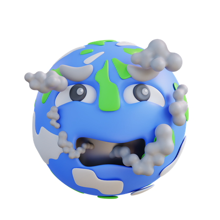 Air Pollution  3D Icon