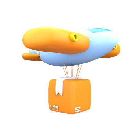 Aircraft Delivery  3D Icon