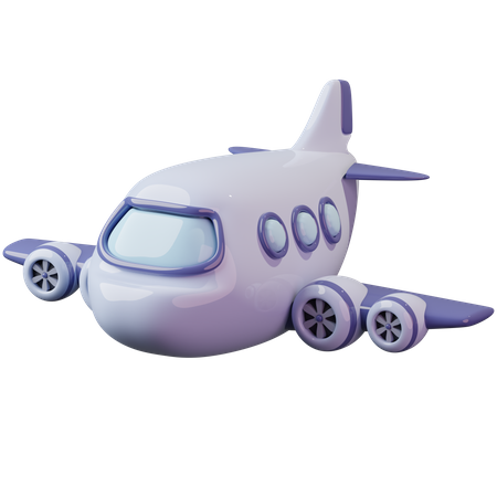 Airplane  3D Illustration