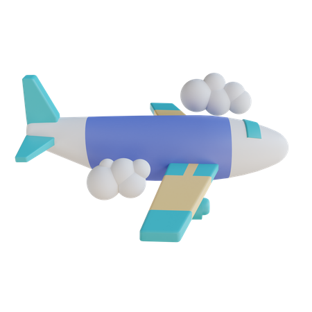 Airplane  3D Illustration