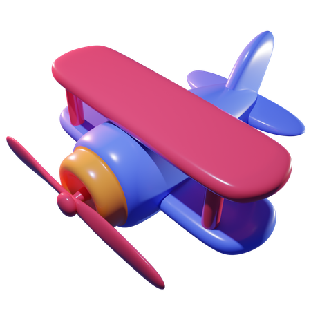 Airplane toy's  3D Icon