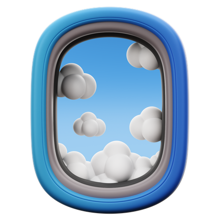 Airplane Window  3D Icon