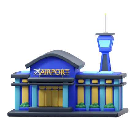 Airport  3D Icon