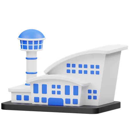 Airport  3D Icon