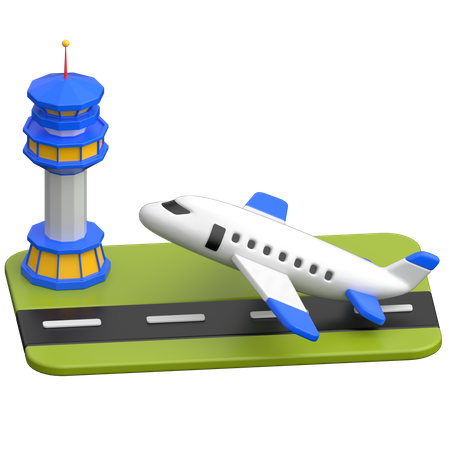 Airport  3D Icon