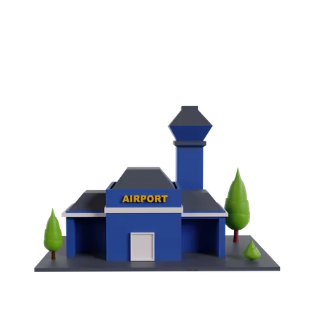 Airport  3D Icon