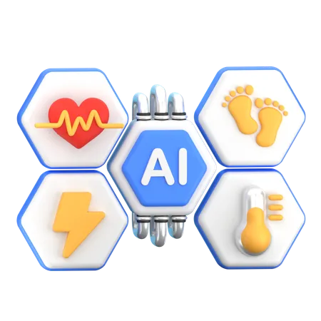 Al Healthcare  3D Icon