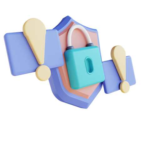 Alarma de seguridad  3D Illustration