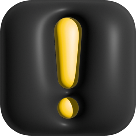 Alert  3D Icon