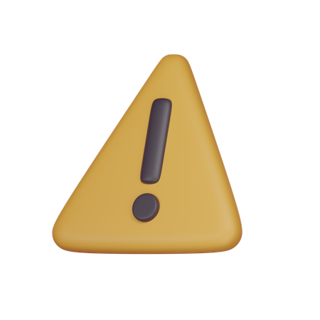 Alert  3D Icon