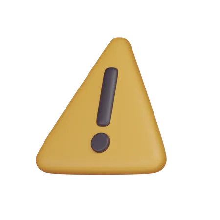 Alert  3D Icon