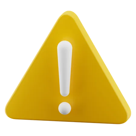 Alert  3D Icon