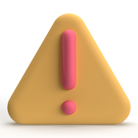 Alert  3D Icon