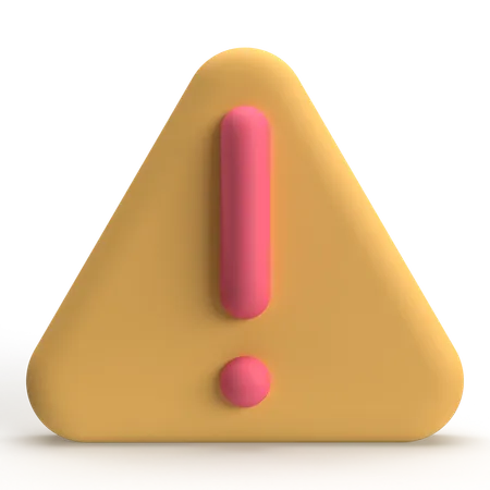 Alert  3D Icon