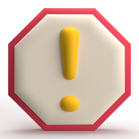 Alert  3D Icon