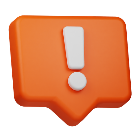 Alert  3D Icon