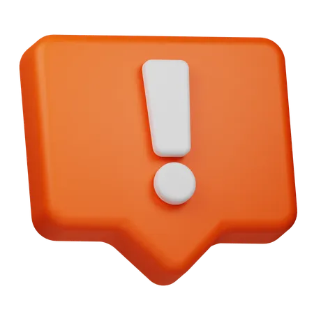 Alert  3D Icon