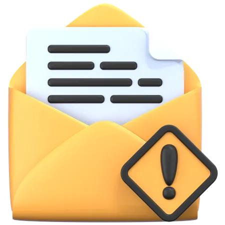 Alert  3D Icon