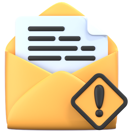 Alert  3D Icon