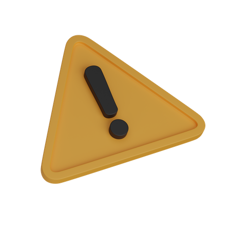 Alert  3D Icon