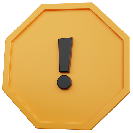 Alert  3D Icon