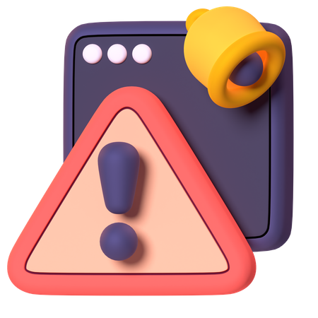 Alert  3D Icon