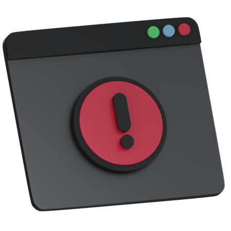 Alert  3D Icon