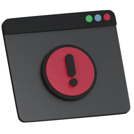 Alert  3D Icon