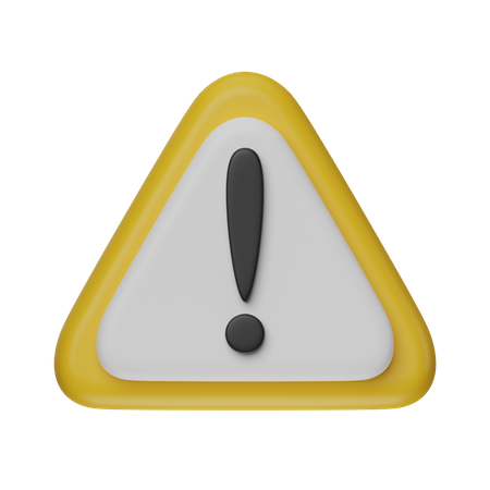 Alert  3D Icon