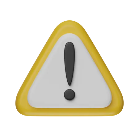 Alert  3D Icon