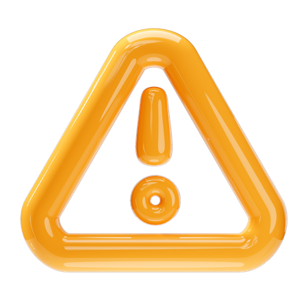 Alert  3D Icon