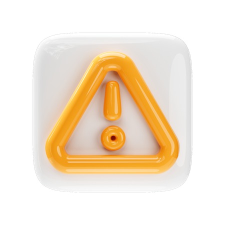 Alert  3D Icon