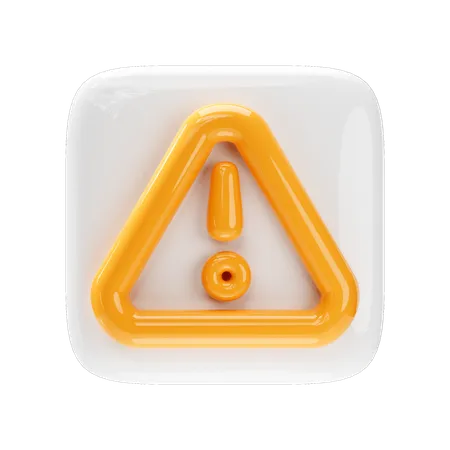 Alert  3D Icon