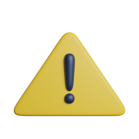 Alert  3D Icon