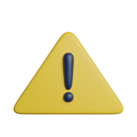 Alert  3D Icon