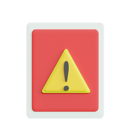 Alert  3D Icon