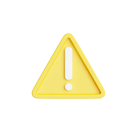 Alert  3D Icon