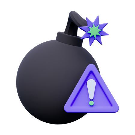 Bomba de alerta  3D Icon